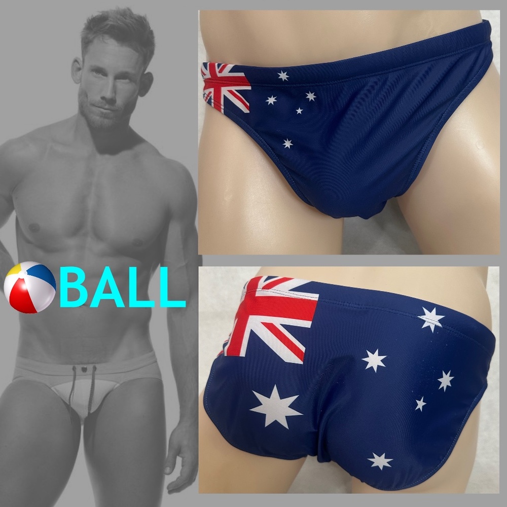 Ball Low Rise Swimsuit 2XL runs small 36-44" waist Gently worn Nylon / spandex